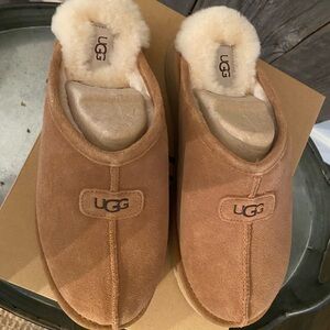 UGG Chestnut Suede Slippers
